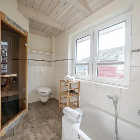 Prázdninový dům Strandaster 38 - Nordseeidylle Mit Sauna, Kamin & Strandkorb